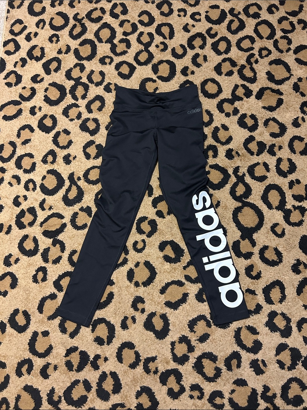 Adidas Adults black Logo Leggings S